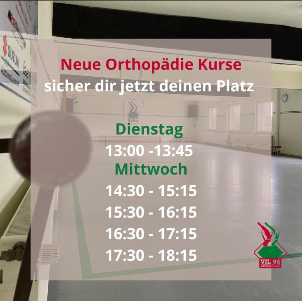 Read more about the article neue Orthopädie-Kurse